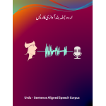 Urdu Sentence Aligned Speech Corpus